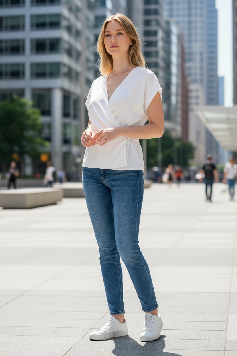 Luna Wrap Blouse