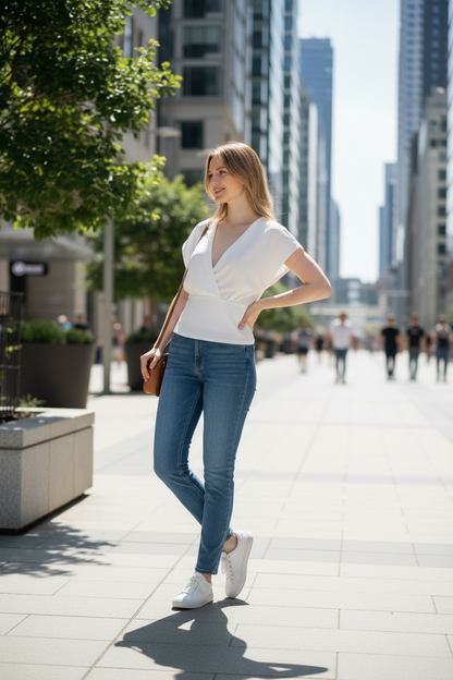 Luna Wrap Blouse