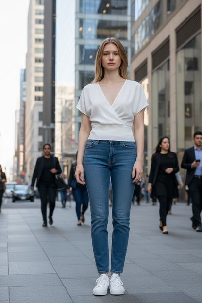 Luna Wrap Blouse